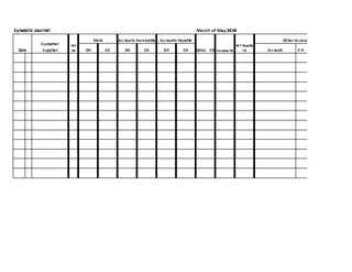 Synoptic Journal Template Excel