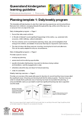 Teacher Daily Planner Template