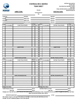 Forms Team Football Scoreboard Template 1