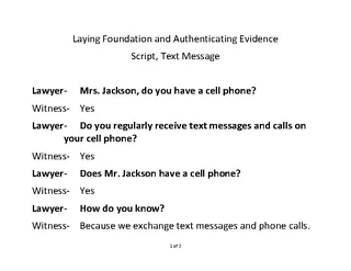 Text Message Template