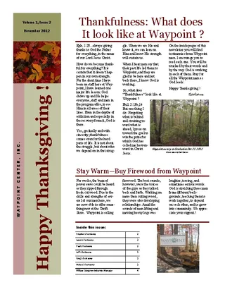 Forms Thanksgiving Newsletter Template
