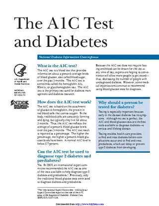 The A1C Test And Diabetes