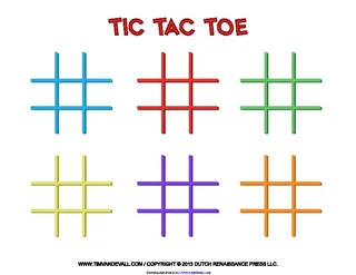 Forms Tic Tac Toe Templates