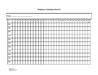 Time And Attendance Form Pdf