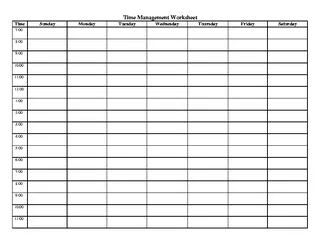 Forms Time Management Log Template Sample
