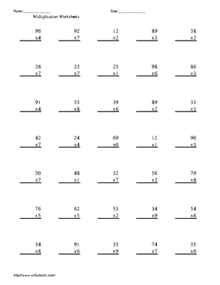 Times Table Chart Free Download