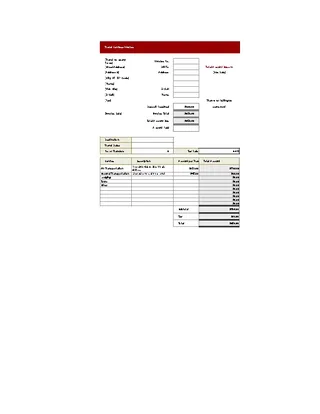 Travel Services Invoice Templates