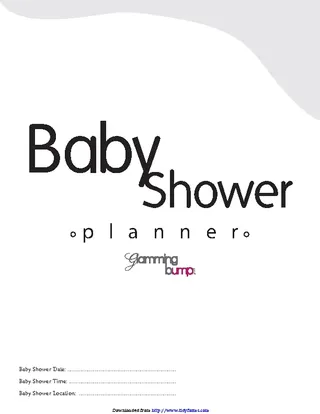 Forms Ultimate Baby Shower Planner