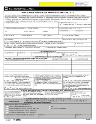 Forms VA 10-2850c PDF