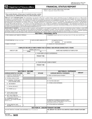 Forms VA 5655 PDF