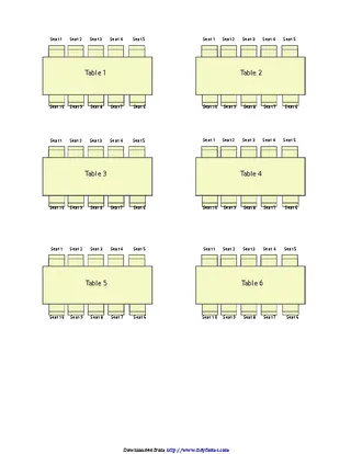 Forms Wedding Seating Chart Template 2