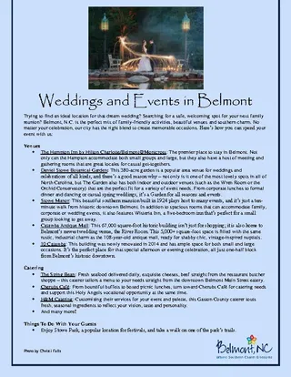 Forms Wedding Weekend Itinerary Template