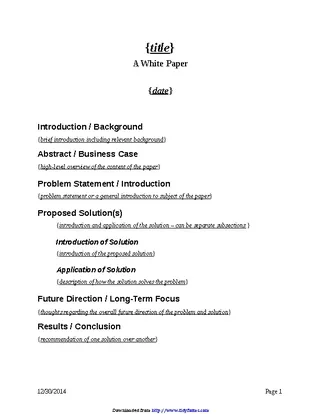 Forms White Paper Template 2