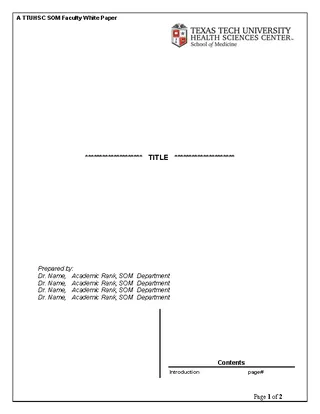 Forms White Paper Template