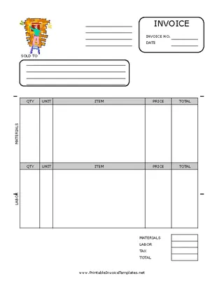 Forms Window Repair Invoice Template