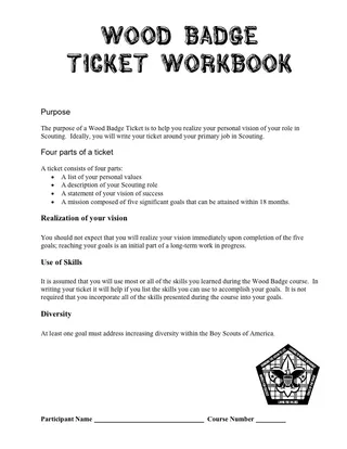 Forms Wood Badge Ticket PDF