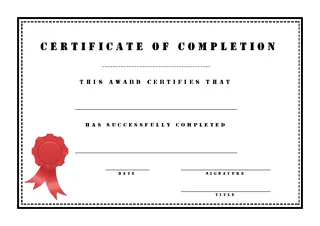 Work Completion Certificate Template2