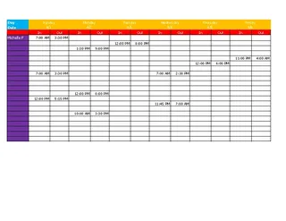 Forms Work Schedule Template 1 1