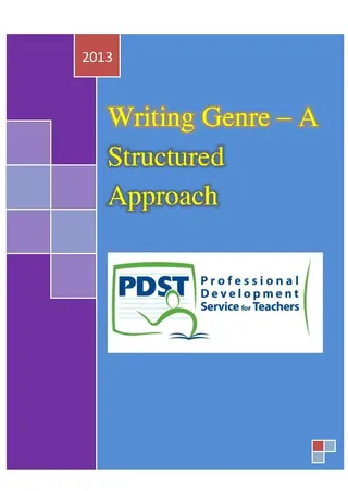 Writing Genres Template