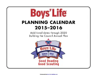 Yearly Planning Calendar