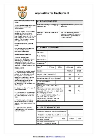 Forms Z83 Form Download