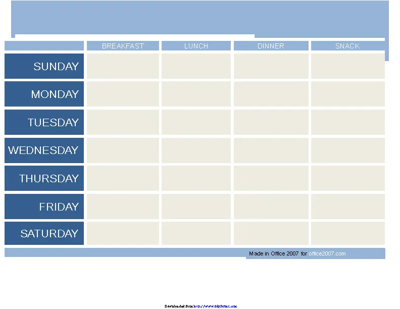 Weekly Meal Planner 1 - PDFSimpli