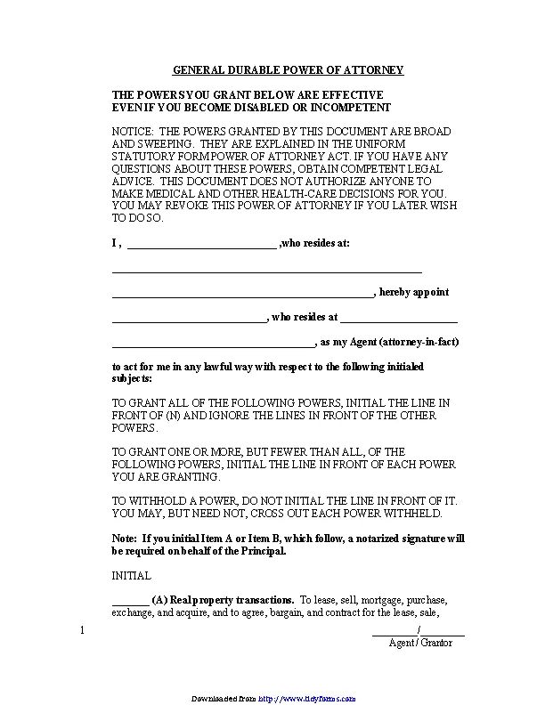 West Virginia General Durable Power Of Attorney Form - PDFSimpli